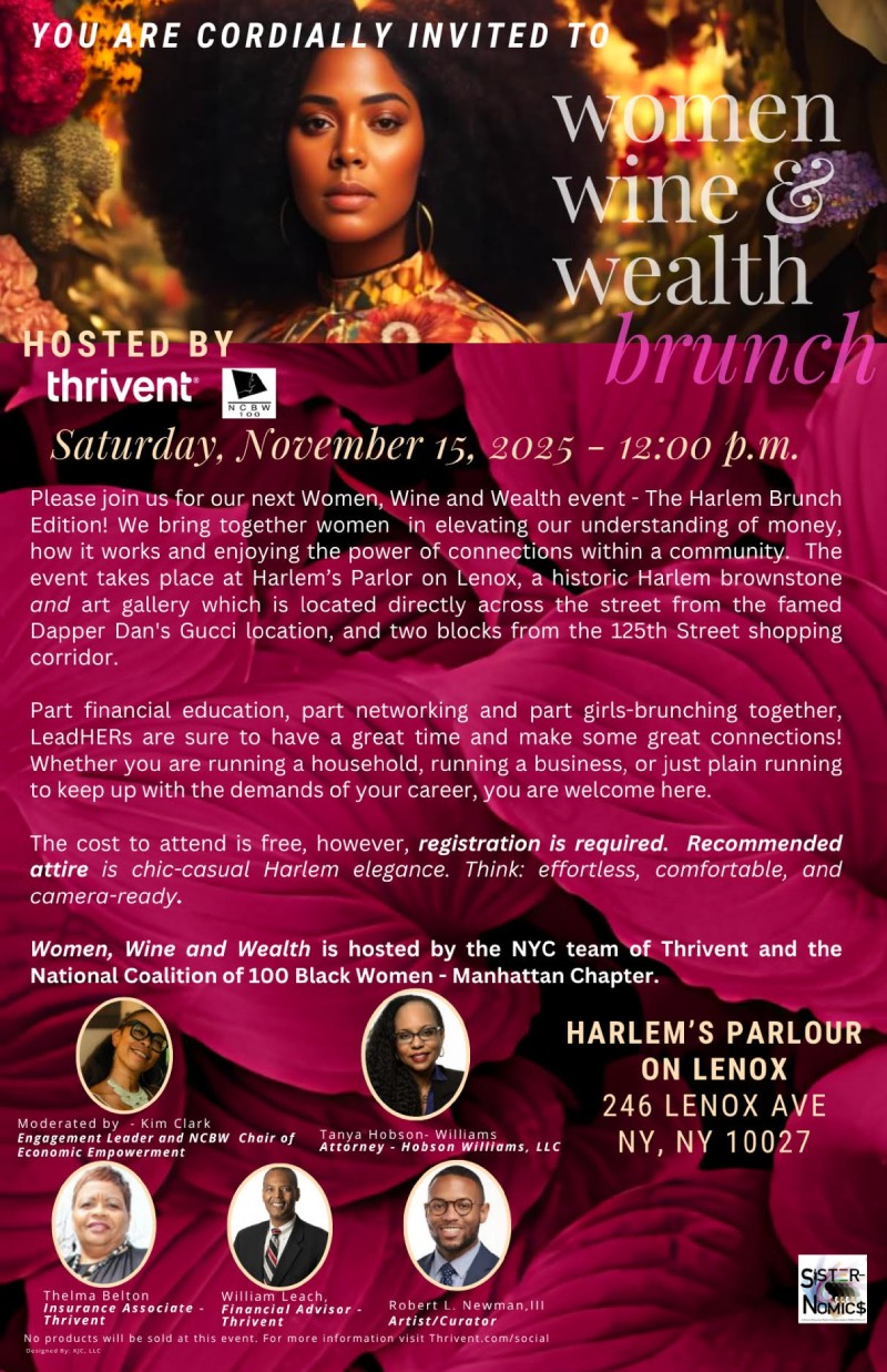 Women Wine & Wealth Brunch
